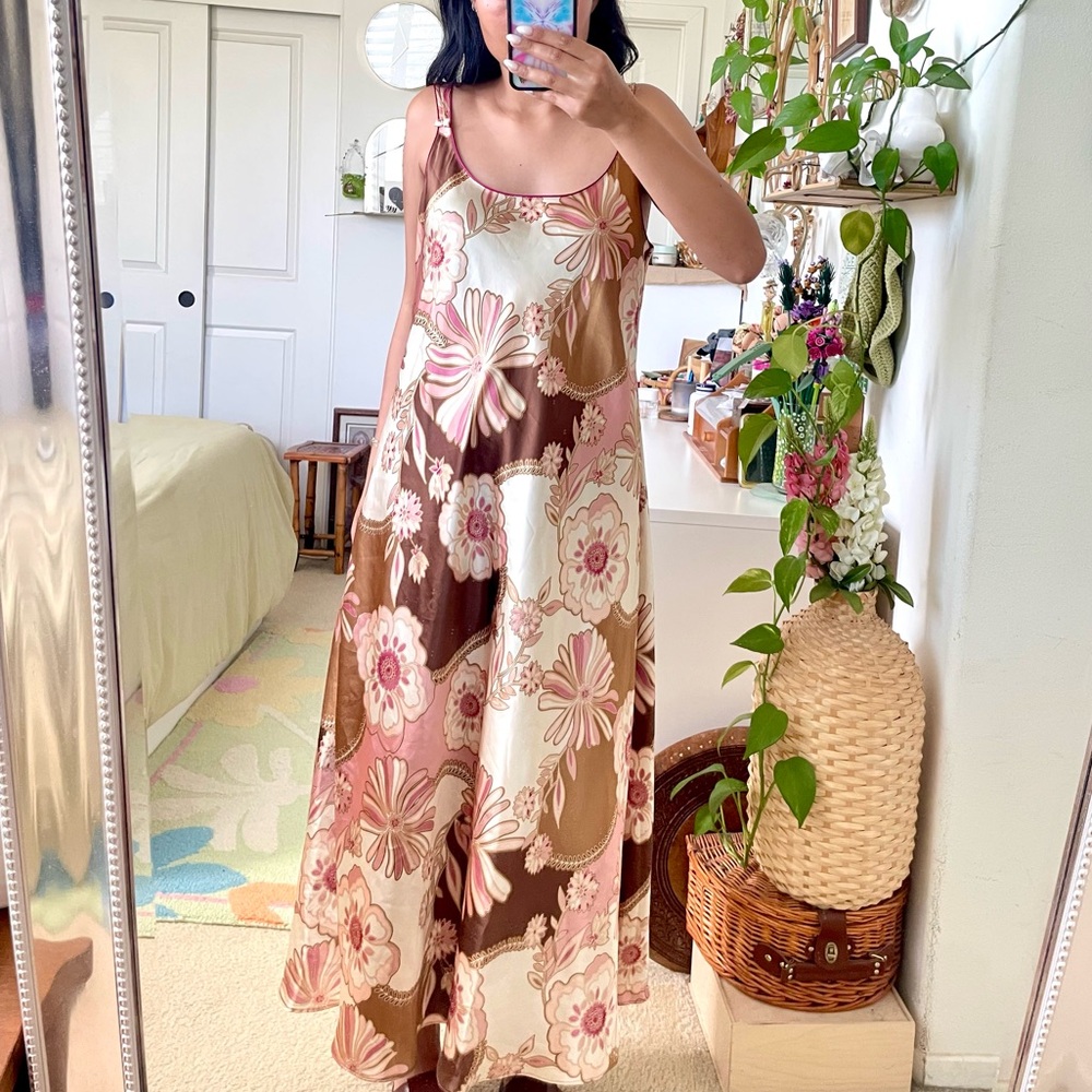 Oscar Del La Renta 90s Pink Lable Dress